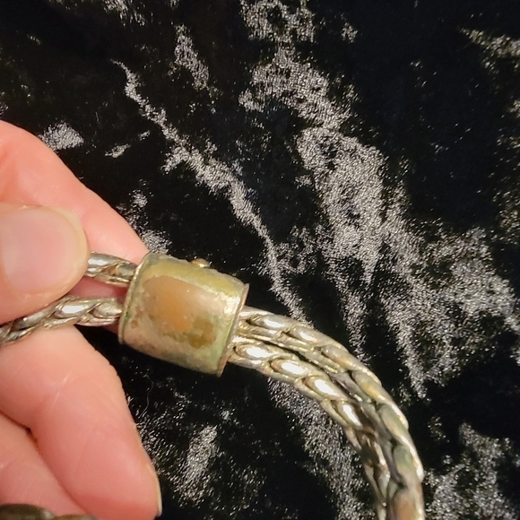 Avon Vintage Double Chain Multi Metal Braclet - Picture 11 of 13